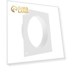 Фланец ZEIN Люкс ЛФ120, выход d=120 мм, присоеденительный, квадратный