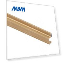 Профиль-ручка для фасада 16 мм, золото мат. (анод), L-3000 (PRH01GLM)