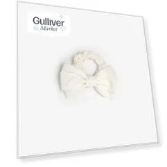 Резинка для волос с декором белая Gulliver (One size)