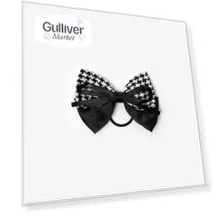 Резинка для волос с декором черная Gulliver (One size)