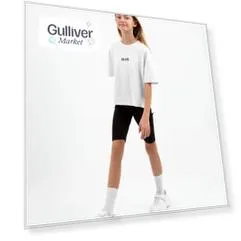 Велосипедки из хлопкового полотна с эластаном черные Gulliver (146)