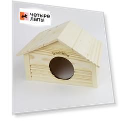 Дорадо Вуд Дом-шалаш средний для грызунов, 31x21x19 см