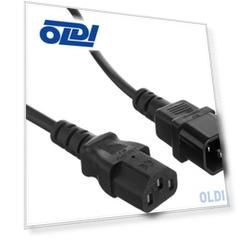 Кабель монитор - компьютер (UPS->устройство) ExeGate Power EC-1,8P (IEC 320 C13->C14, VDE-250V-3*1.0mm2, медь, черный, 10A, 1.8м)
