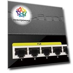 Коммутатор неуправляемый D-Link DGS-1008P/E1A