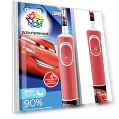 Электрическая зубная щетка Oral-B Cars красный