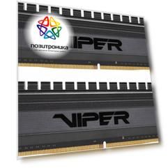 Оперативная память Patriot Viper 4 Blackout DDR4 - 2x 8Gb, 4400 МГц, DIMM, CL18 (pvb416g440c8k)