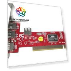 Контроллер PCI VIA6212 (4+1), 5xUSB2.0, Bulk (asia pci 6212 4p usb 2.0)