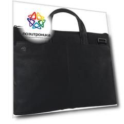 Сумка для ноутбука Piquadro Black Square черный, кожа натуральная (ca4021b3/n)