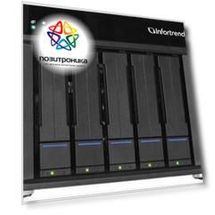 Сетевое хранилище NAS Infortrend GSe Pro 105-C черный (gsep1050000c-8u32)