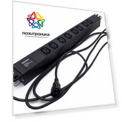 Блок распределения питания Hyperline SHE19-8IEC-2.5IEC