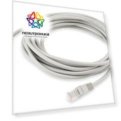 Патч-корд Buro RJ-45 (m)-RJ-45 (m), cat5E, 4 пары, 5м серый (utp-5e-5m-g)