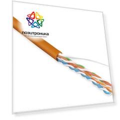 Кабель Hyperline UUTP4-C5E-S24-IN-LSZH-OR-305 оранжевый 305м