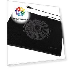 Подставка для ноутбука 15.6" Hama Slim черный (00053067)