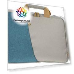 Сумка для ноутбука 15.6" Hama Florence, полиэстер, серый/бирюзовый (00217122)