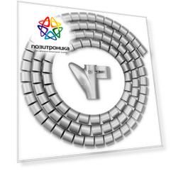 Кабельный органайзер Buro BHP CG22S Spiral Hose 20x2000mm Silver