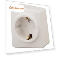 Розетка  Эра Эксперт  2P+E Schuko со шторками, 11-2204-02 16АХ-250В, ОУ,сл.кость (16)