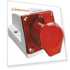 Розетка стационарная ИЭК 125, 32 А, 3p+РЕ+N, 380 В