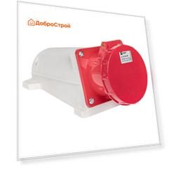 Розетка стационарная наружная 145 3Р+РЕ+N 125А 380В IP67 EKF