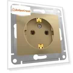 Розетка 1-местная Schneider Electric GLOSSA с заземлением 16А, титан
