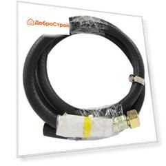 Шланг для газовых баллонов резиновый (черный) 1/2"х1,57 м в комплекте с хомутом,