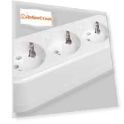 Колодка К03 3 места 2Р+РЕ 16А/250В CLASSIC IEK