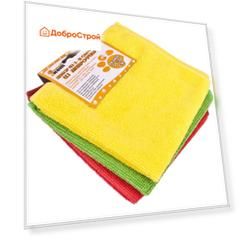 Набор из 3-х салфеток из  микрофибры MFS-02/3, размер 30*30 см