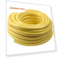 Шланг поливочный 1/2x25 м 3-слойный армированный, желтый