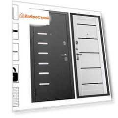 Дверь 9 см Серебро Астана Милки 860L