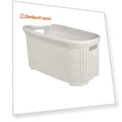 Корзина для хранения Plast Team Melange 35л 530х356х255 мм молочный туман
