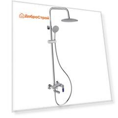 Душевая стойка Frap F2434, хром/белый