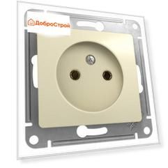 Розетка 1-местная Schneider Electric GLOSSA без заземления 16А, бежевый