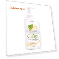 Пенка для мытья посуды, овощей и фруктов Crispi с соком груши и экстрактом базилика, 0,55л