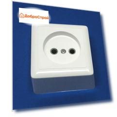 Розетка 1-местная Schneider Electric ХИТ открытой установки, белая