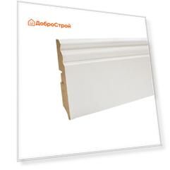Плинтус МДФ Smartprofile Paint 3D wood 100 E белый 2,4 м (10)