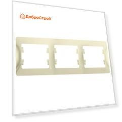 Рамка 3-постовая Schneider Electric GLOSSA бежевый