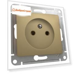 Розетка 1-местная Schneider Electric GLOSSA без заземления 16А, титан