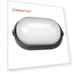 Светильник TDM НПБ1401 черный, овал 60Вт IP54