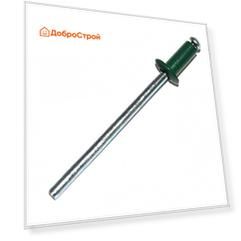 Заклепка 4,0х10 RAL 6005 зеленый мох, 150 шт