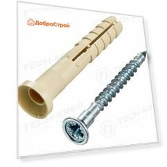 Дюбель-гвоздь Tech-Krep 6K40 потайная манжета, нейлон, 150 шт