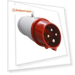 Розетка стационарная ИЭК 134, 63 А, 3p+РЕ, 380 В IP54