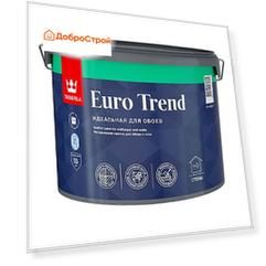 Краска для обоев и стен Tikkurila Euro Trend 9л, база С, прозрачный