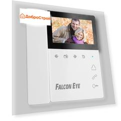 Видеодомофон Falcon Eye: дисплей 4,3" TFT; сенсорные кнопки; подключение до 2-х вызывных панелей и д
