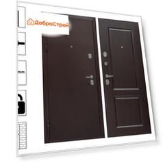 Дверь 9 см Медный антик Темный кипарис 860L