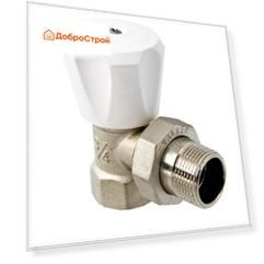 Клапан ручной VALTEC (компактный), для радиатора, угловой 1/2"