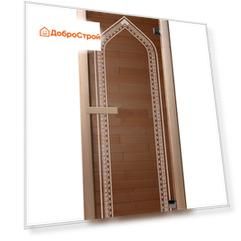 Дверь для сауны DoorWood Арка бронза 1900х700 мм, стекло 6мм., коробка хвоя