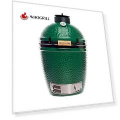 Керамический гриль Big Green Egg M зеленый 38см