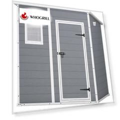 Пластиковый сарай Keter Manor Pent 6*4 серый
