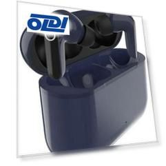 Гарнитура вкладыши Denn TWS039 т.синий беспроводные bluetooth в ушной раковине