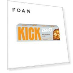 KICK KICK Батончик арахисовый в шоколаде без сахара 45 гр