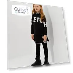 Футболка объемной формы черная Gulliver (134)